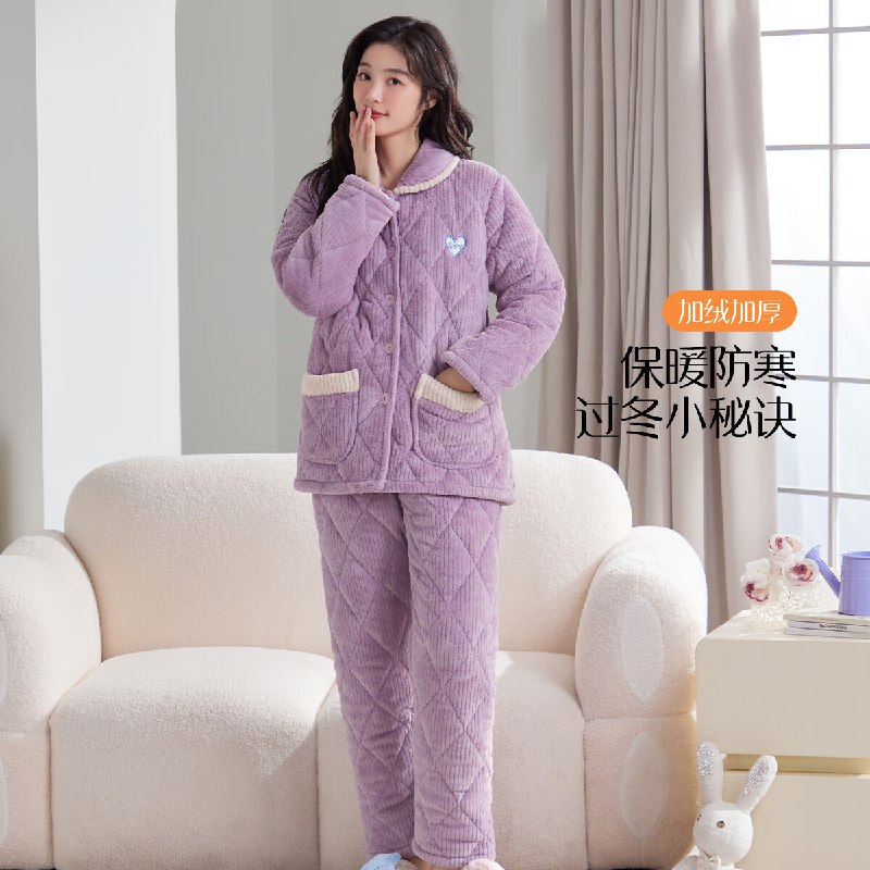香蜜闺秀 暖冬可外穿家居服套装