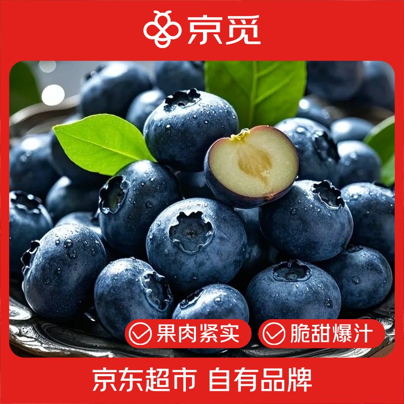 自营京觅 大凉山花香蓝莓100g*4盒