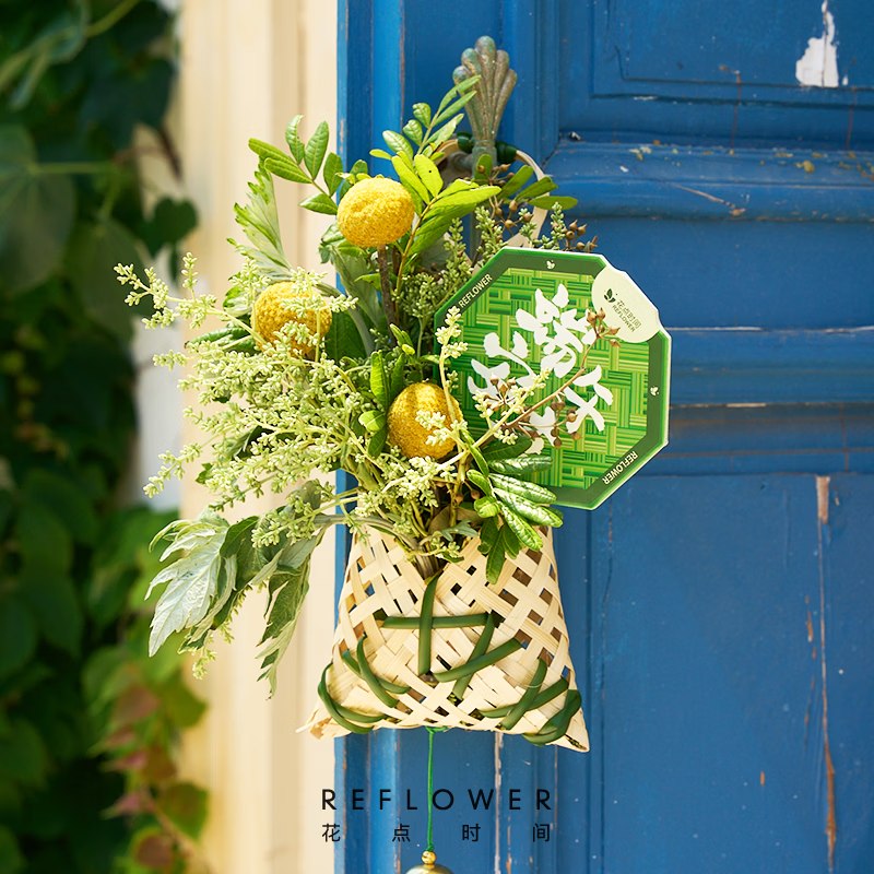 【花点时间】端午节装饰合集！！①39.9元 福兜兜竹编艾草挂饰