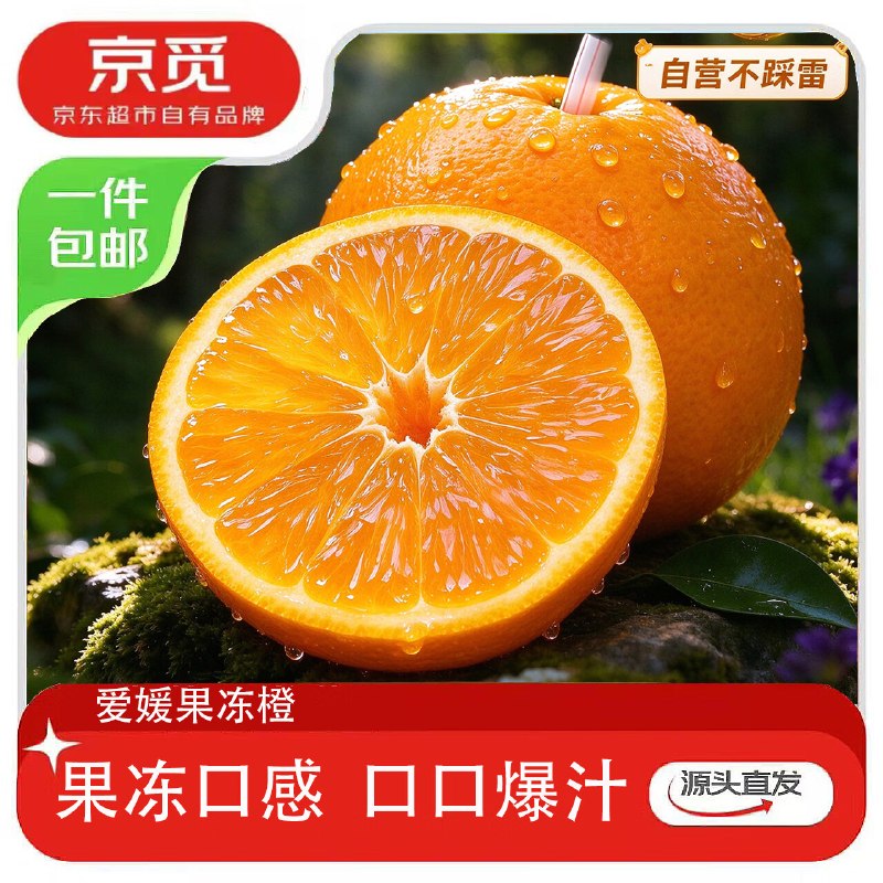 自营 京觅 云南爱媛果冻橙净4.5斤