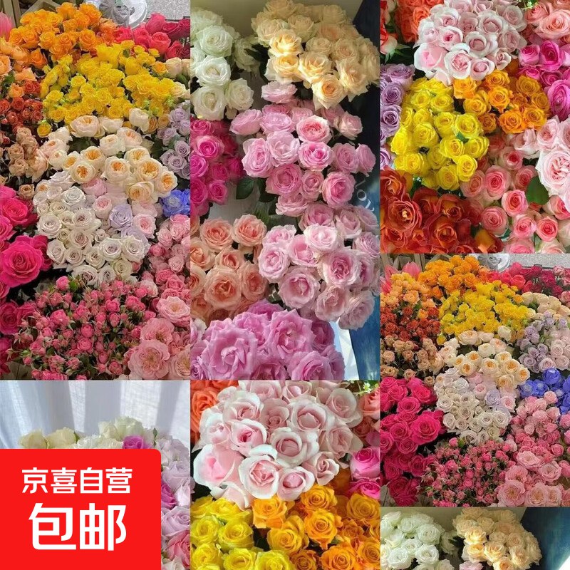 【自营】京喜 云南玫瑰鲜花拍下14.9元得【随机10枝 】